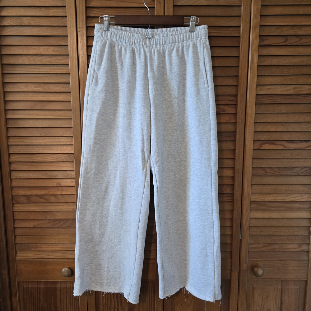 Ultra Flirt Light Gray Wide Leg Sweat Pants